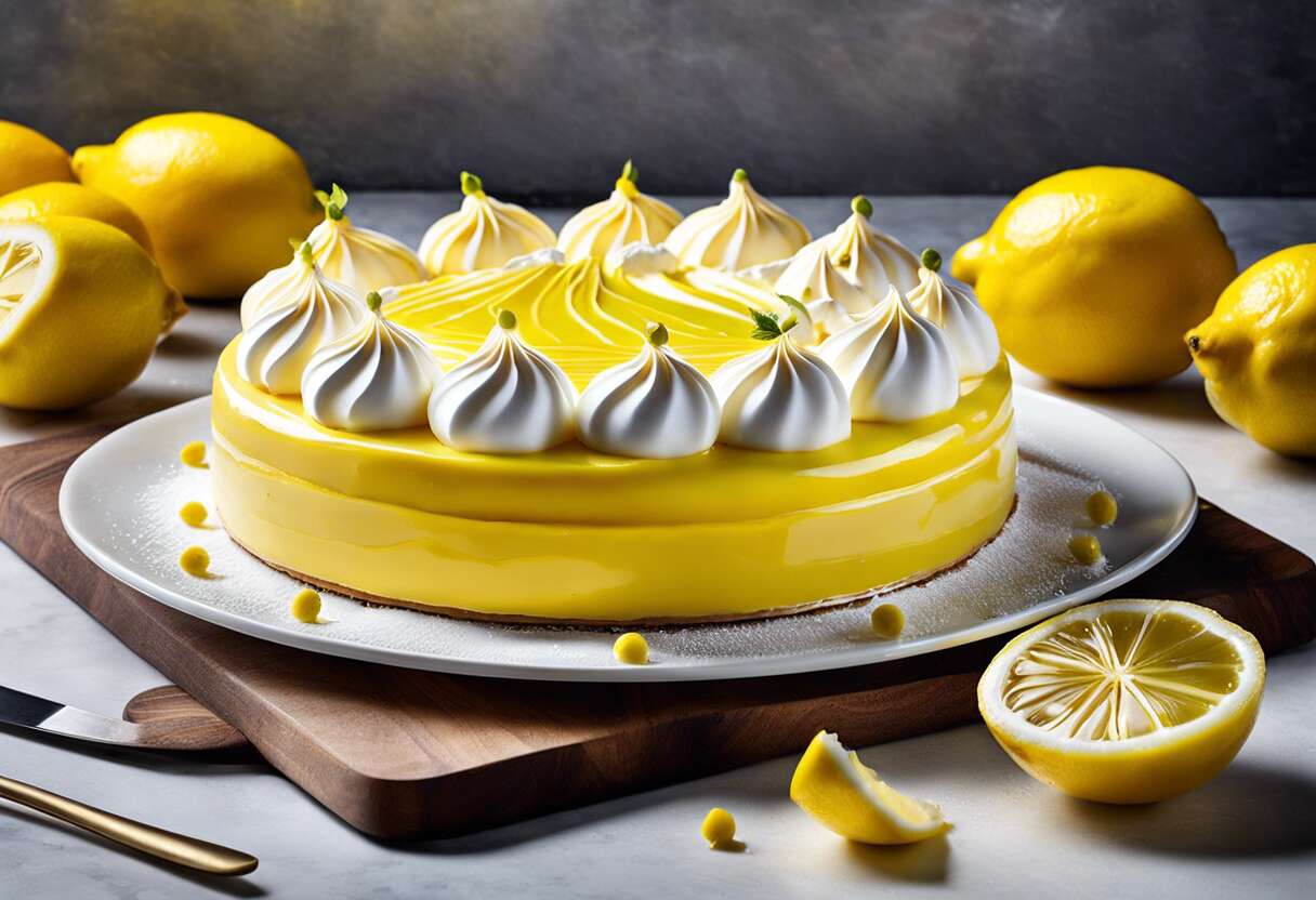 Entremet citron façon tarte meringuée : dessert signature pour fins palais