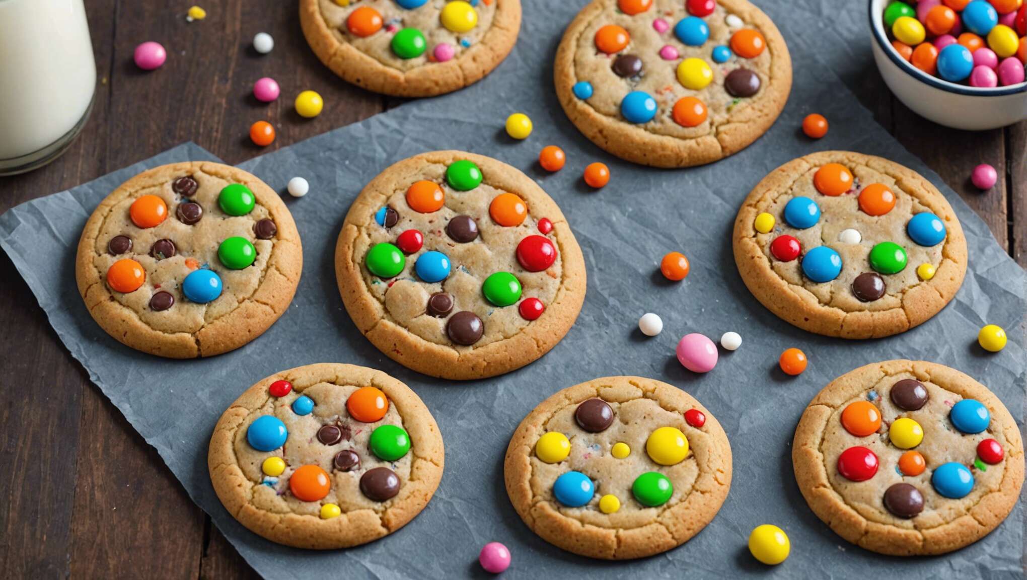 Délices enfantins : réaliser des cookies aux smarties ludiques