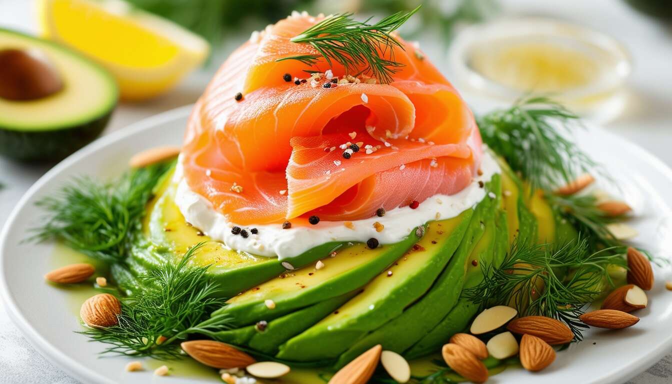Innovation culinaire : dôme saumon avocat-amande pour surprendre vos convives