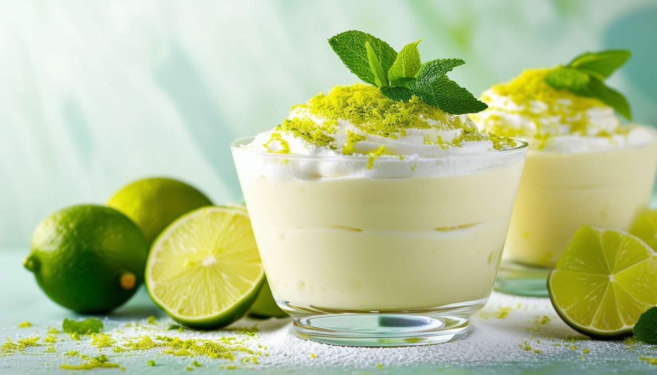 Mousse de citron vert : dessert rafraîchissant rapide