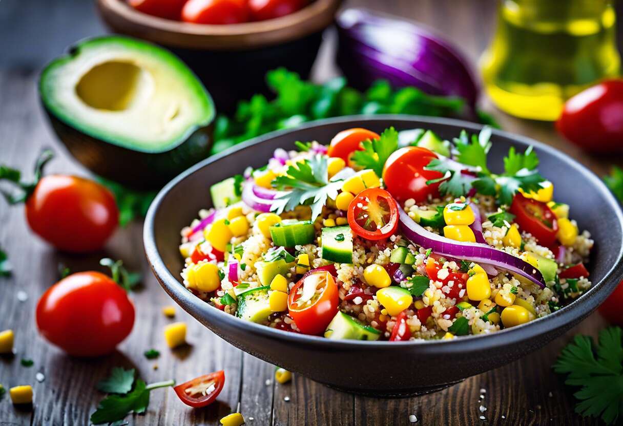 Salade de quinoa colorée : allier santé et fraîcheur estivale