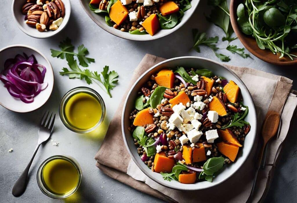 Salades tièdes pour l’hiver : recettes réconfortantes et nourrissantes