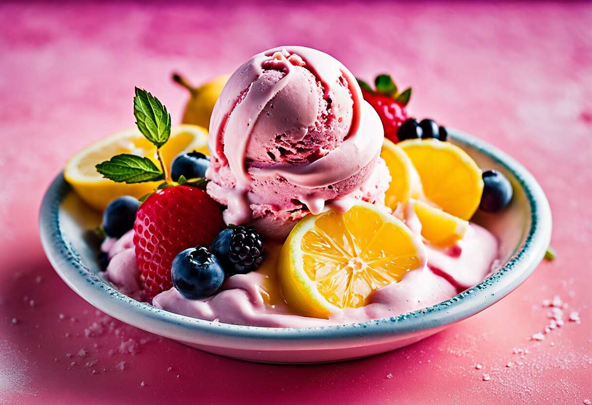 Crèmes glacées maison sans sorbetière : délices fruités pour anticiper l'été