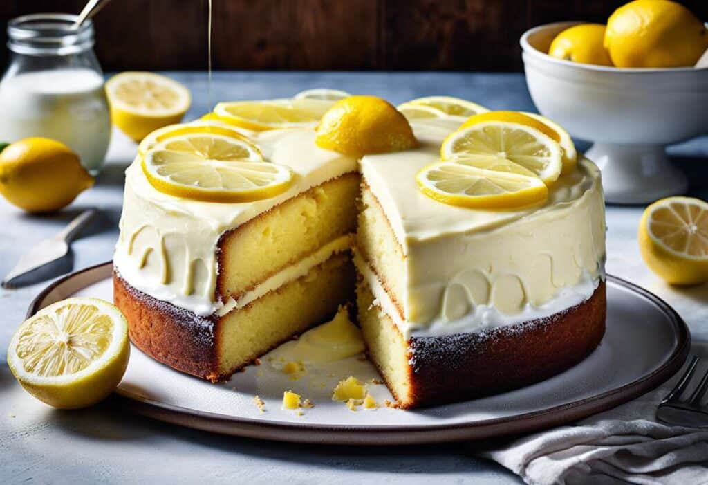 Dessert familial classique : gâteau yaourt-citron ultra moelleux