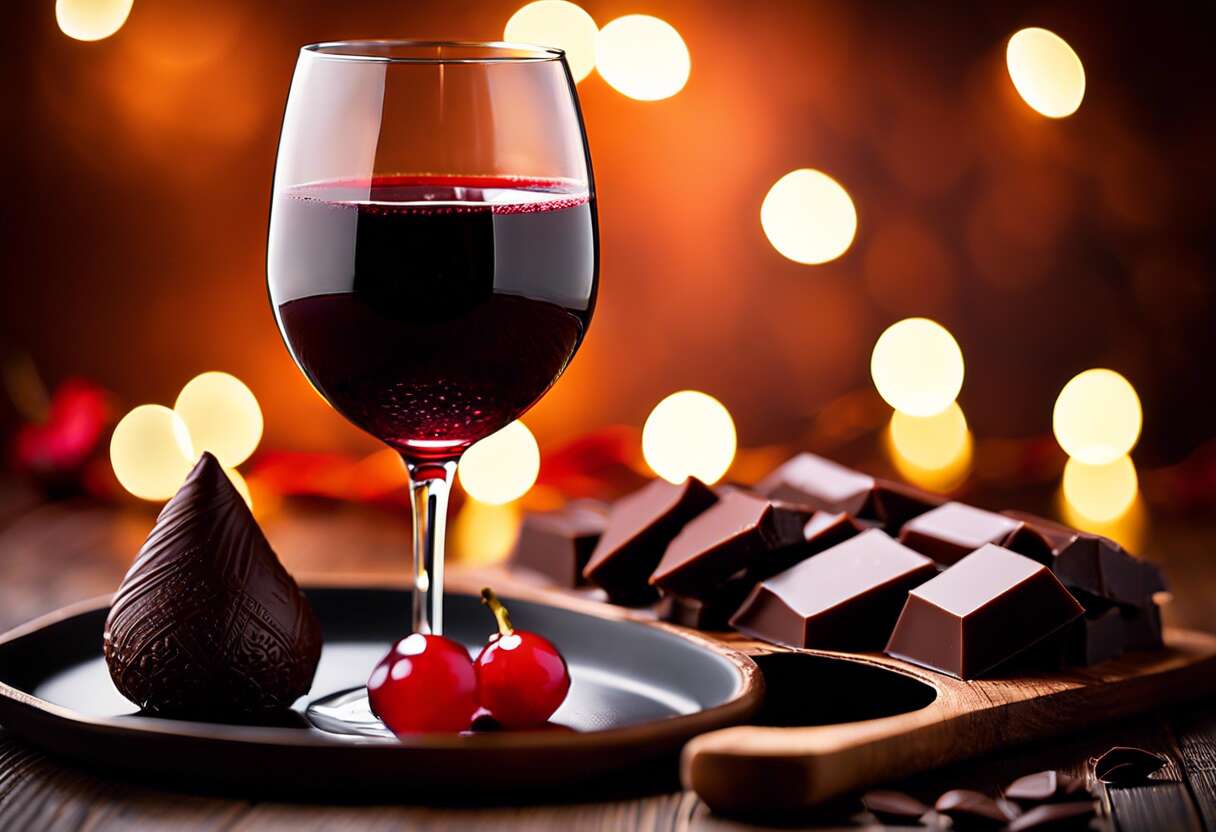 Comment marier le vin rouge avec le chocolat noir ?
